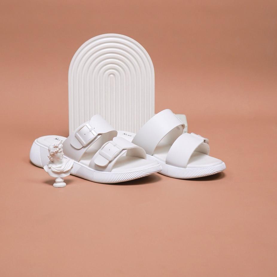 (SALE) Sara Sara JEAN Sandal Wanita Double Strap Sendal Gesper Cewek Kekinian