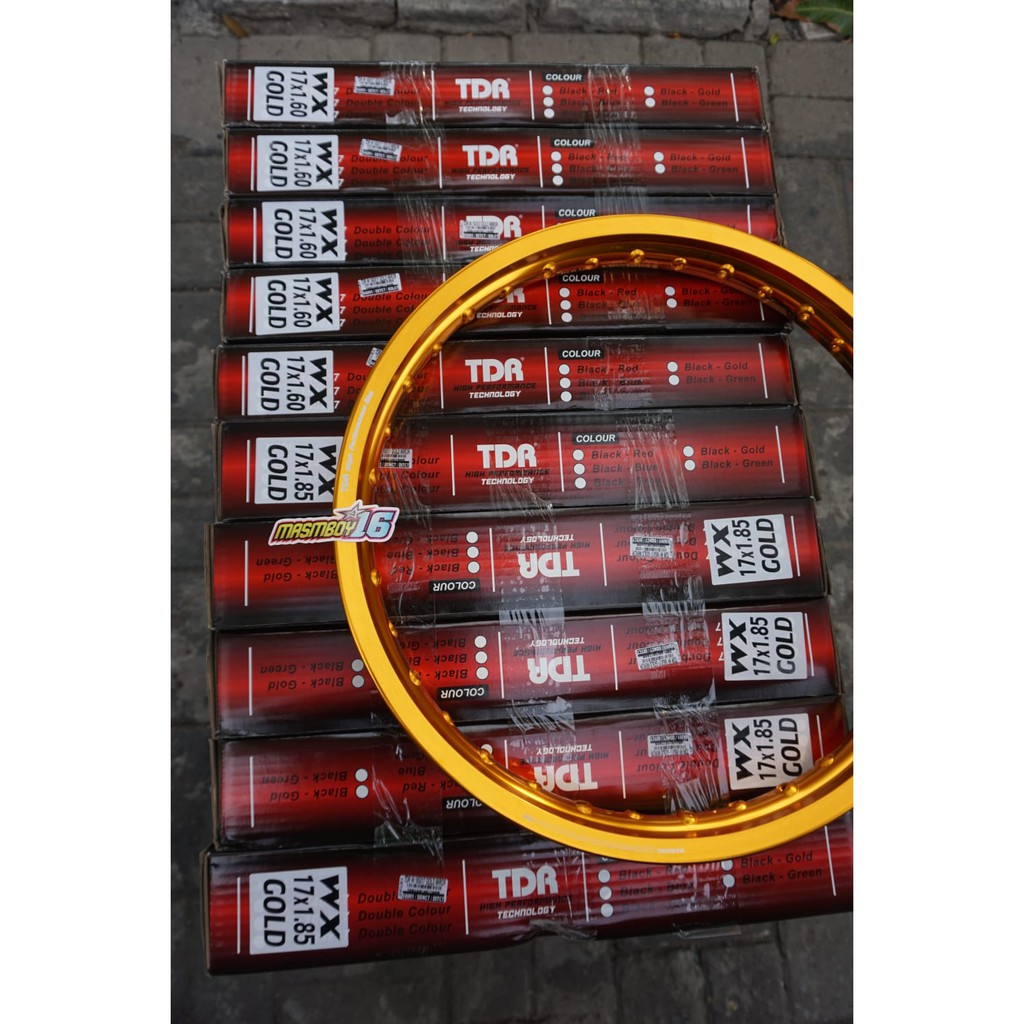 Velg tdr w shape set 160/185 ring 17 gold