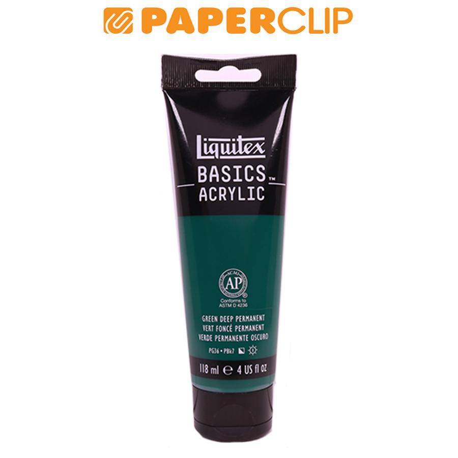 1046350 LIQUITEX ACRYLIC BASIC 118ML GREEN DEEP PERMANENT