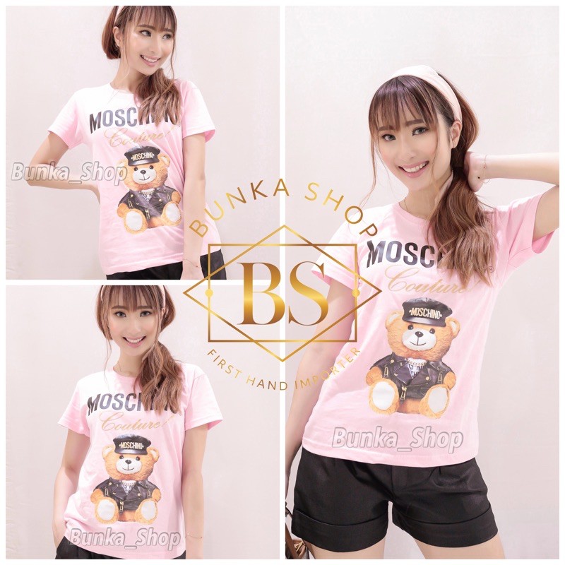 Kaos MOSCHINO COUTURE / TSHIRT / BRANDED TEE / KAOS IMPORT HK / TUMBLR TEE / MOSCHINO