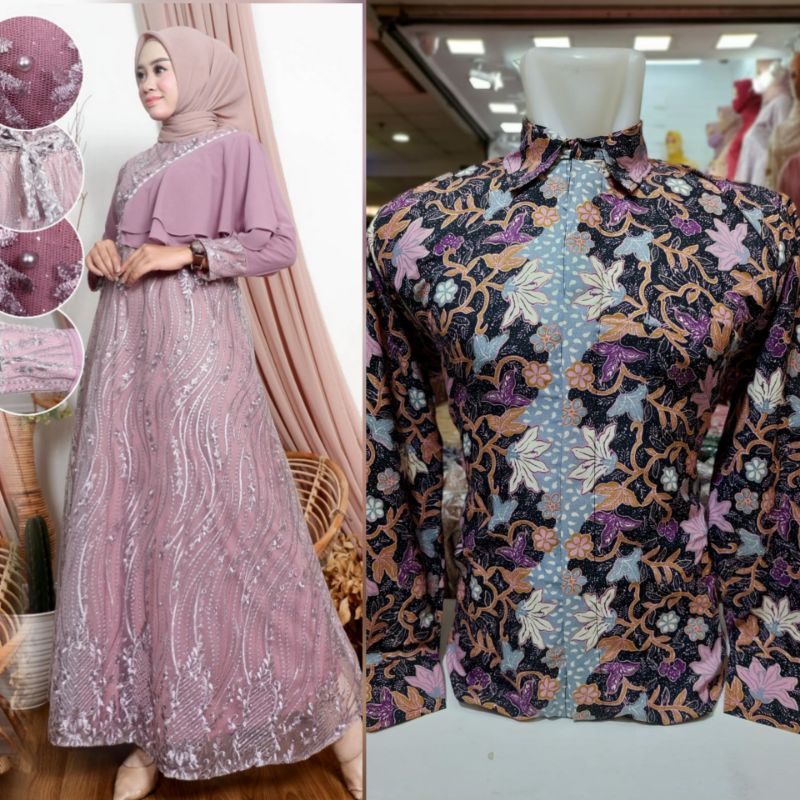Gamis Dress kebaya couple kondangan Lamaran pesta