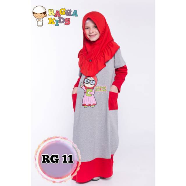  Gamis  Kaos  Anak Raggakids  RG11 Gamis kaos ragga kids  