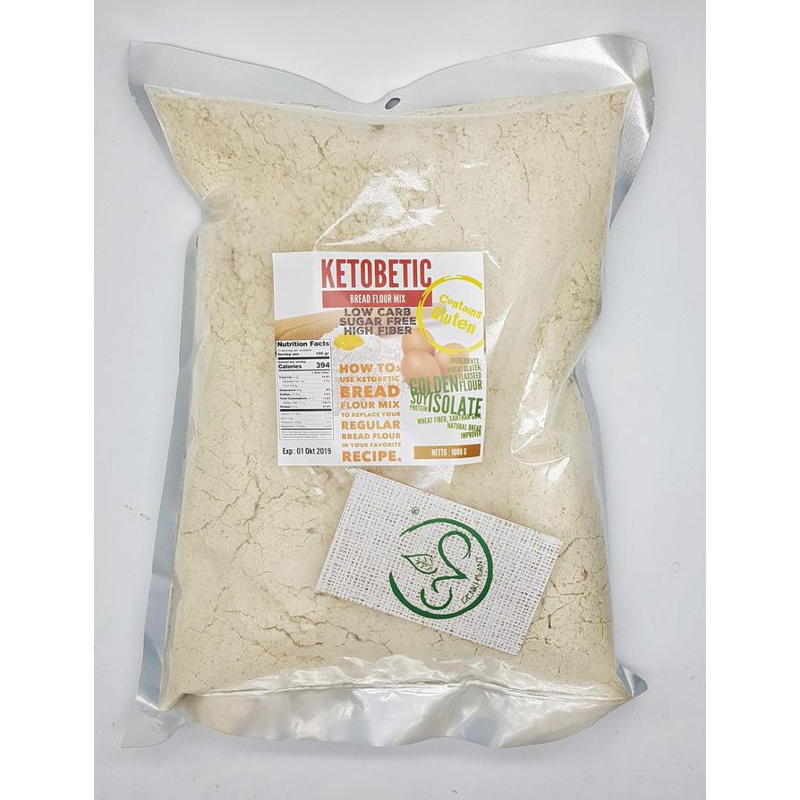 

PROMO ENAK Tepung Ketobetic - 1 kg (Bread Flour Mix) Terlaris