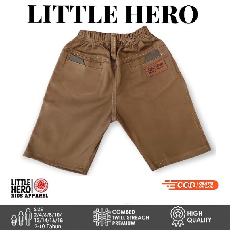 Celana Chino Chinos Pendek Anak Laki Laki Cowok Tanggung Remaja Little Hero Usia 2 3 4 5 6 7 8 9 10 Tahun