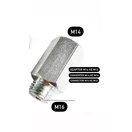 Adaptor Connector Konektor Mesin Poles M14 ke M16
