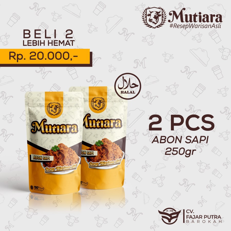 

Abon Sapi Mutiara Premium 2 Pcs - 250gr