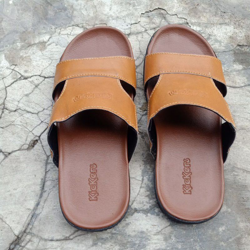 sandal Kickers 02/sandal kulit pria/sandal cowok terbaru/sandal murah/sandal fashion/sandal casual