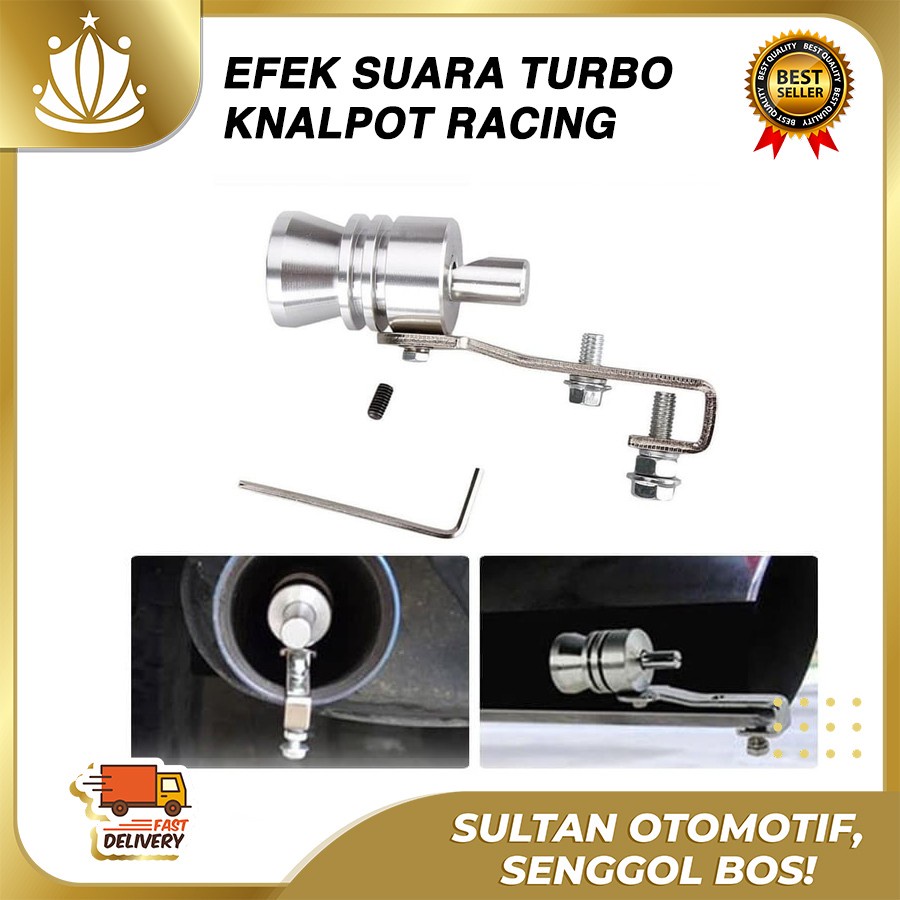 Knalpot Racing Efek Suara Turbo Kami Suka Turbo Mobil Motor UNIVERSAL