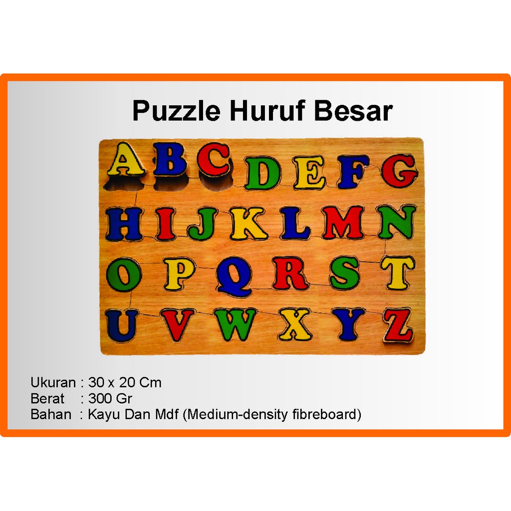 Jual Puzzle Huruf Besar Grosir Bandar Produsen Pabrik Puzzle Puzel ...