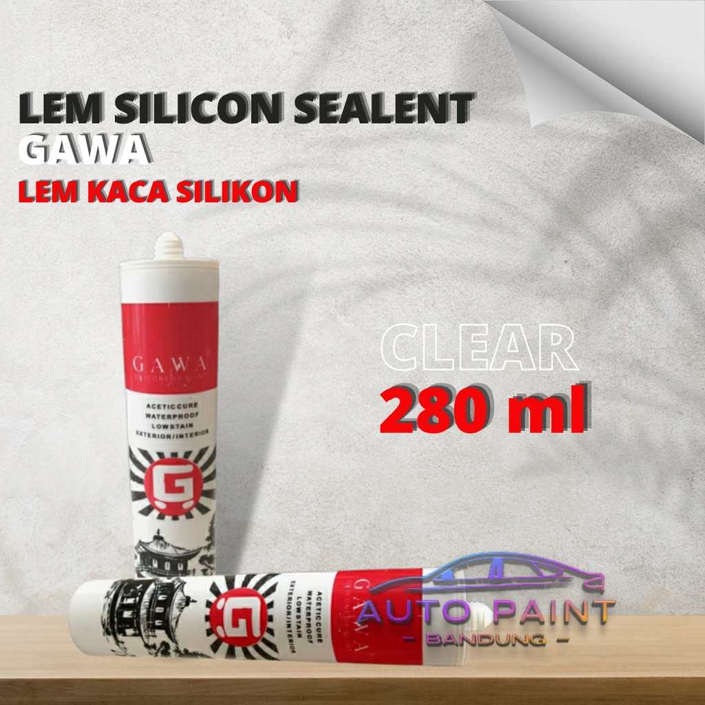 

LEM Silicon GAWA Lem Sealent Lem Kaca 280 ml - Clear