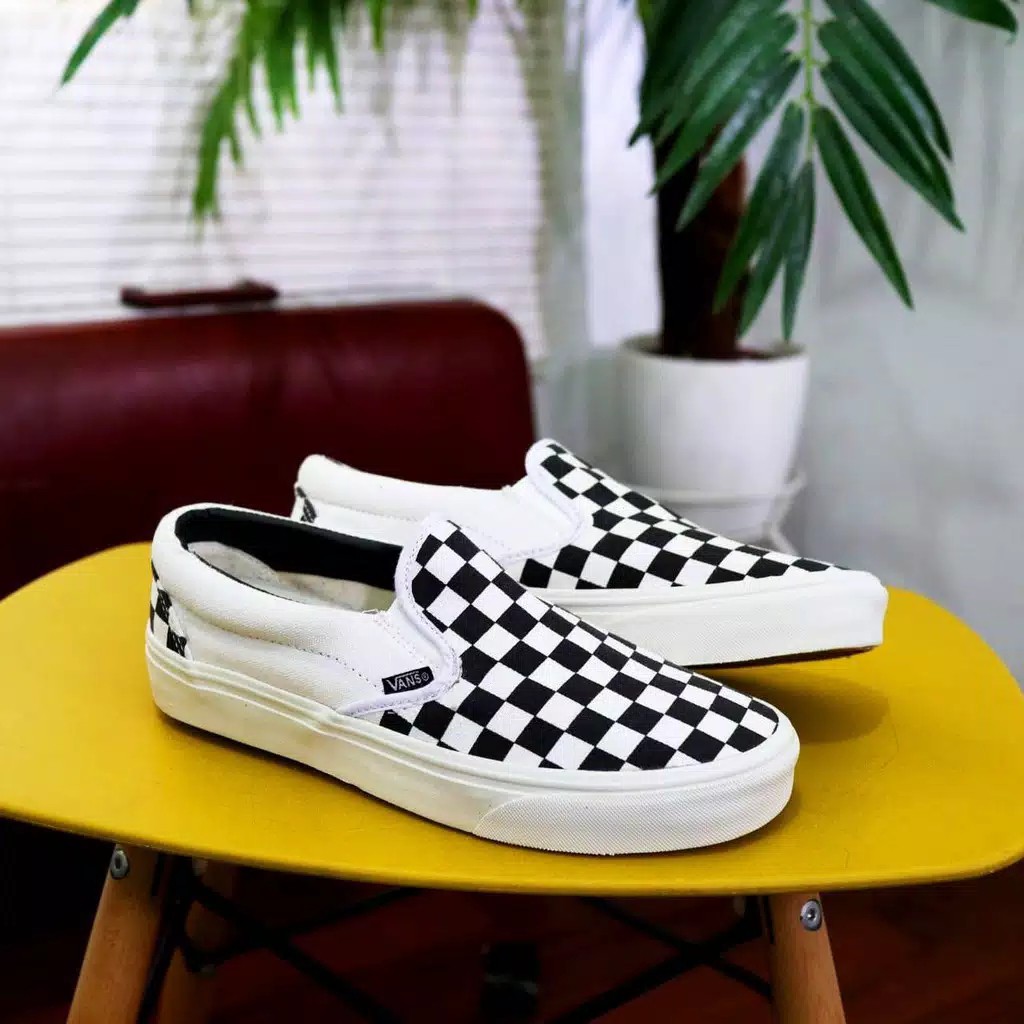 Sepatu Vans Casual Pria Slip On Murah Oldskool Sekolah Kuliah Keren Terlaris