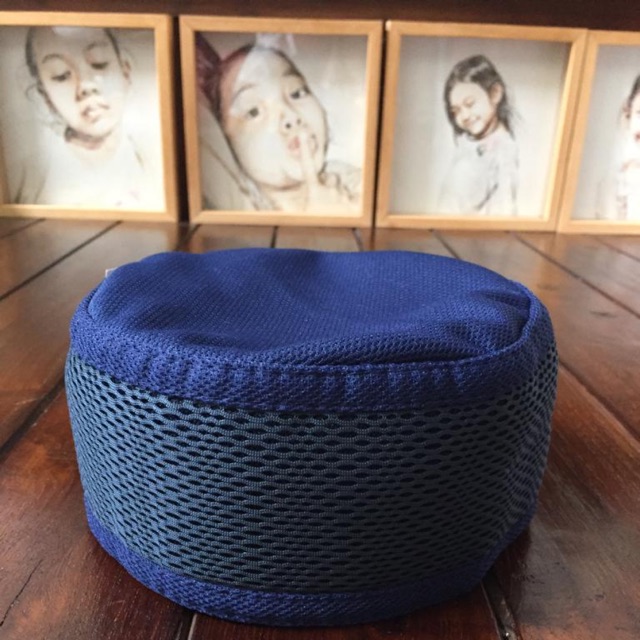 peci kopiah talibann biru dongker motif lubang beda kecil harga terjangkau bagus aneka warna
