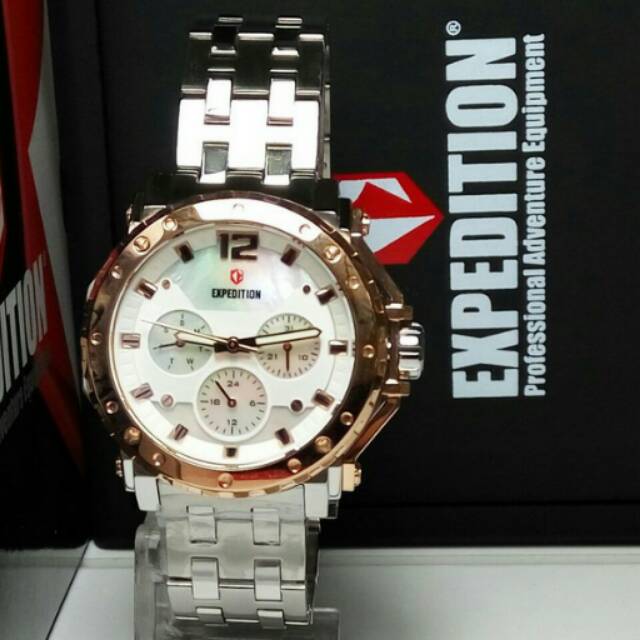 Jam Tangan Expedition e6402 ladies rantai kombinasi