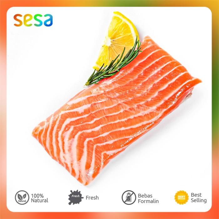 

Ikan Salmon Trout Premium Fresh Fillet /100 g Best Seller