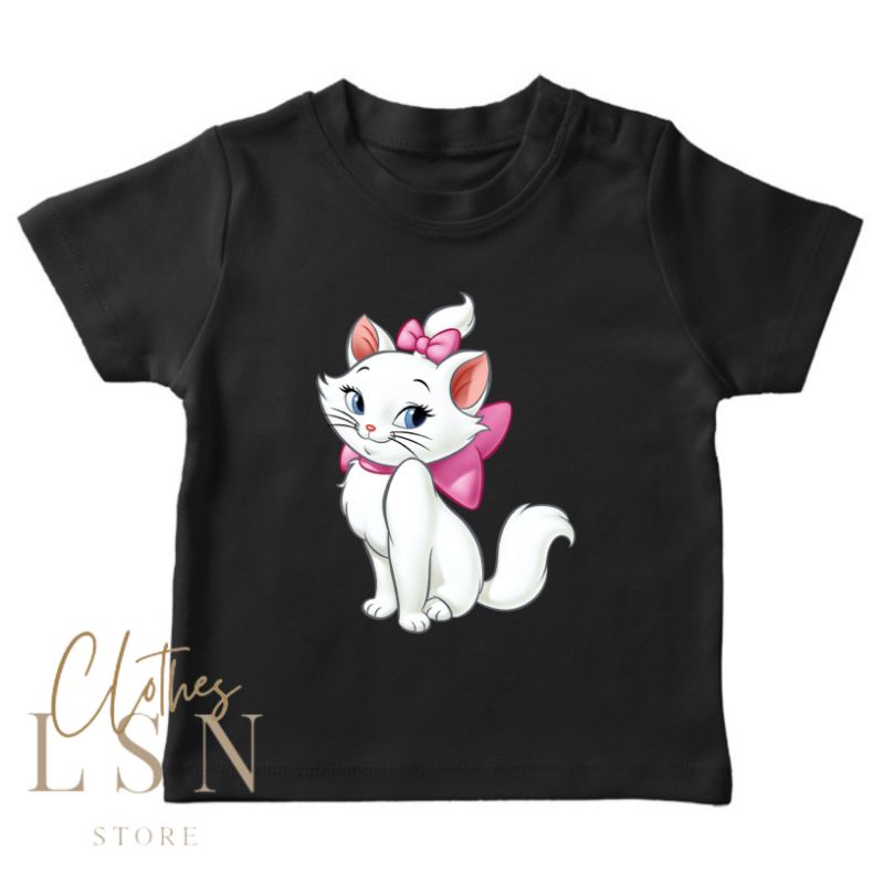 T-SHIRT BAJU/KAOS ANAK MARIE CAT - LSNClothesStore
