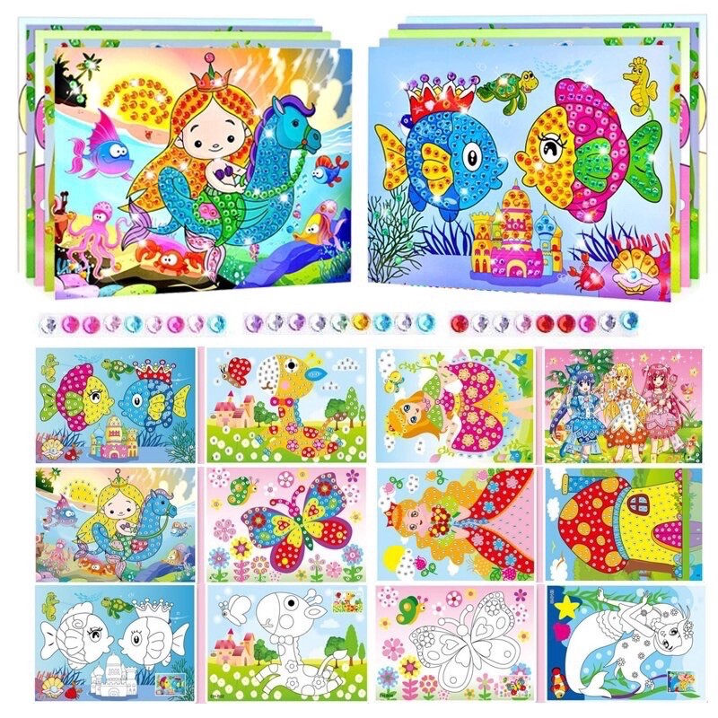 

DL867S Mainan Anak Stiker Manik Tempel Diamond Big Painting / Tempel Sticker Anak Mainan DIY