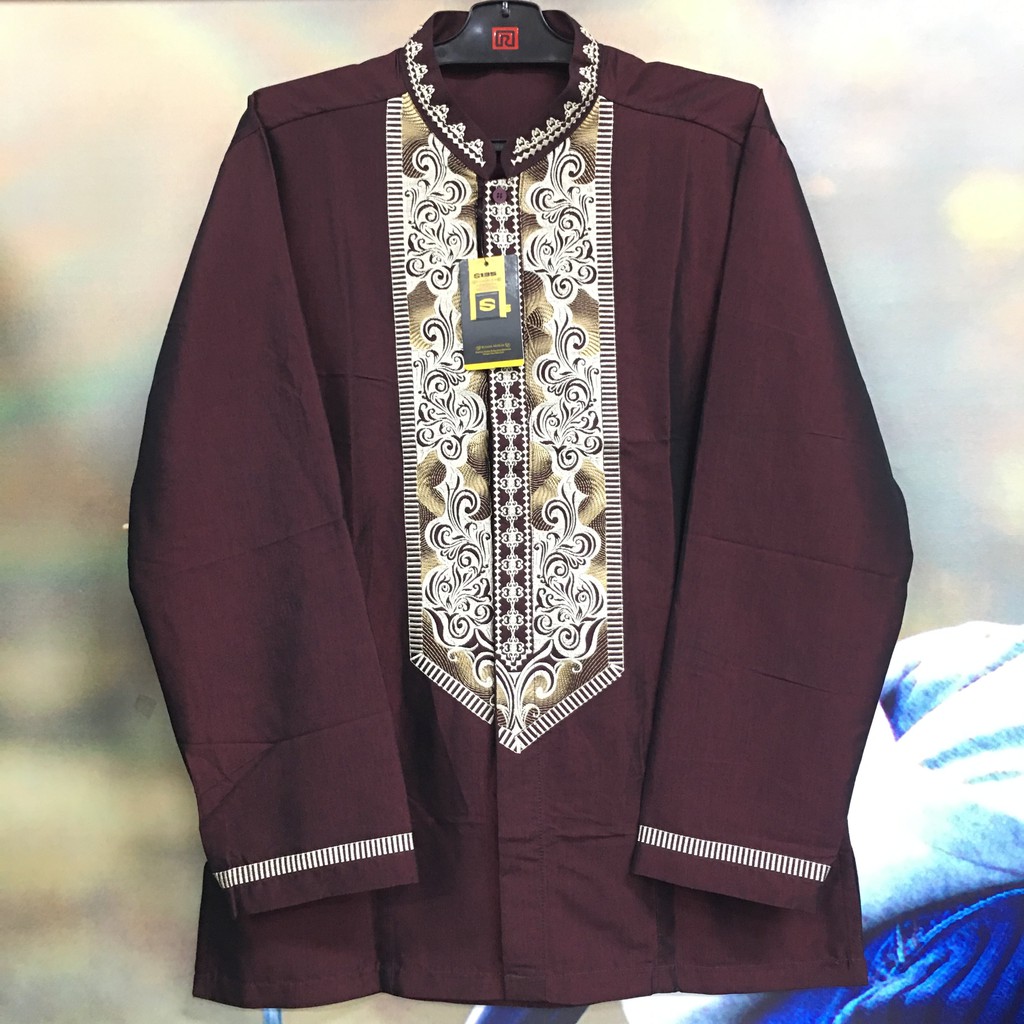 S135 / Taqwa Bordir Koko Muslim Lengan Panjang Pria