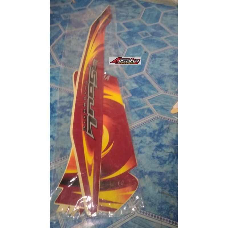 striping sticker lis les mio soul 2007 merah kuning merah