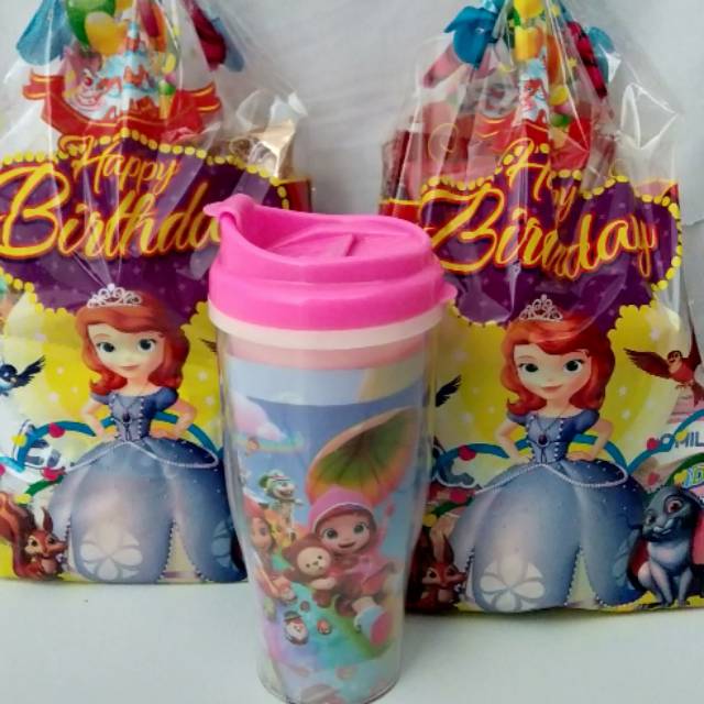 

Paket snack ultah + botol thumbler free design tulisan