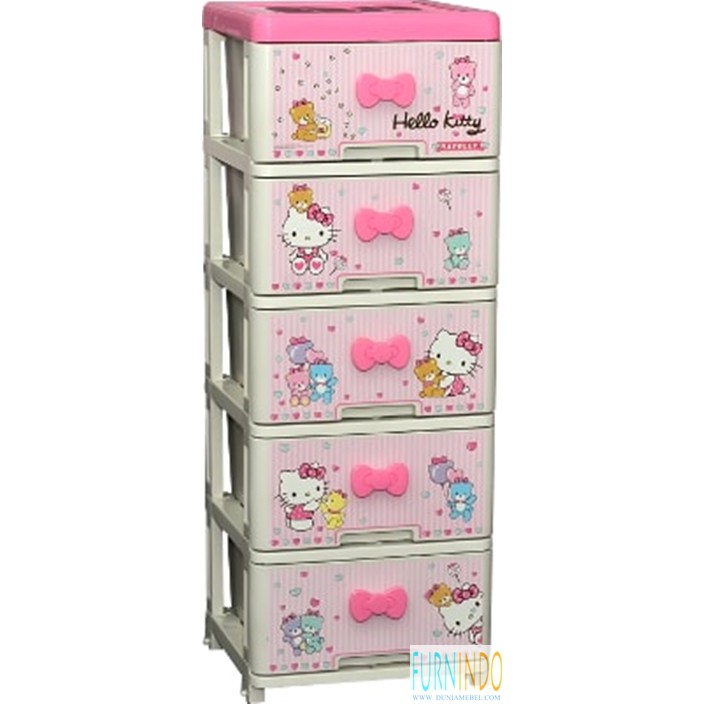  Lemari  Laci Plastik  Napolly  SCA1 5000 KTHR Hello Kitty 5 