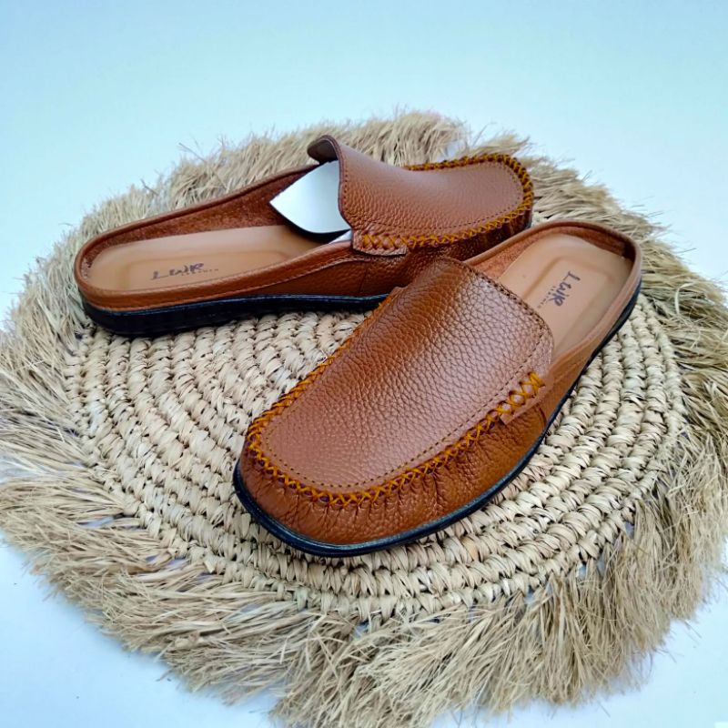 Sepatu sandal wanita asli kulit tutong-bustong wanita kulit asli