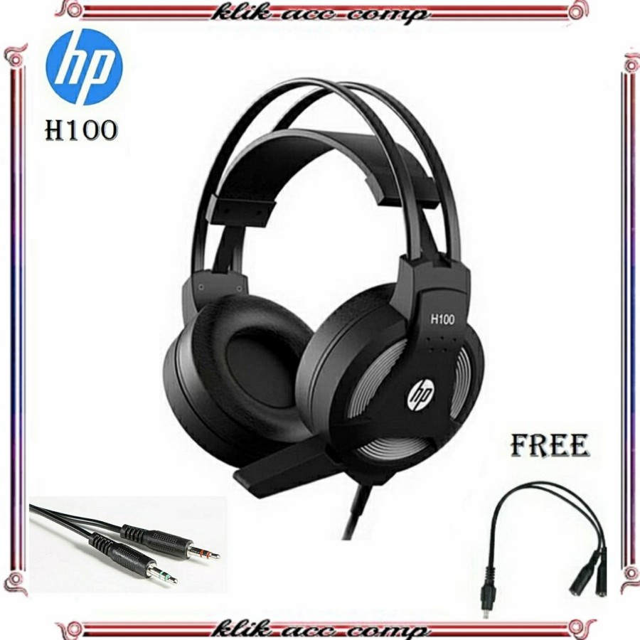 HP HEADSET GAMING HP H100/GAMING HEADSET HP H100 ORIGINAL