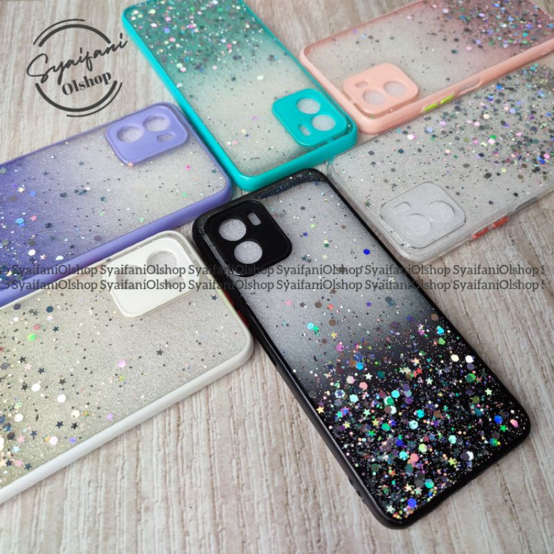 Case Glitter Vivo Y15s / Vivo V2120 Softcase Glitter Blink Candy Colour