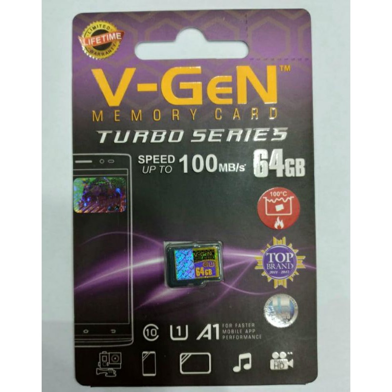 MEMORY CARD VGEN 64GB - V GEN 64 GB TURBO SERIES