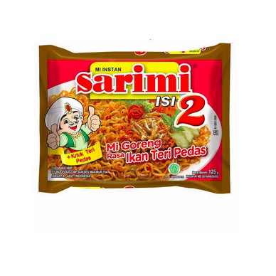 Sarimi Mie Goreng Isi 2 Ikan Teri Pedas 125g 5pcs Shopee Indonesia