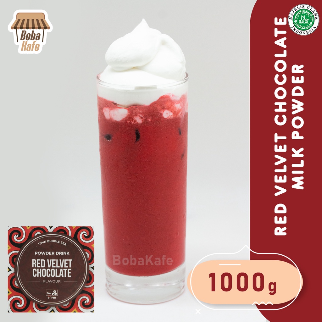 

Bubuk Minuman Rasa Red Velvet - Red Velvet Milk Powder 1000gr ( Merk ITPIN)