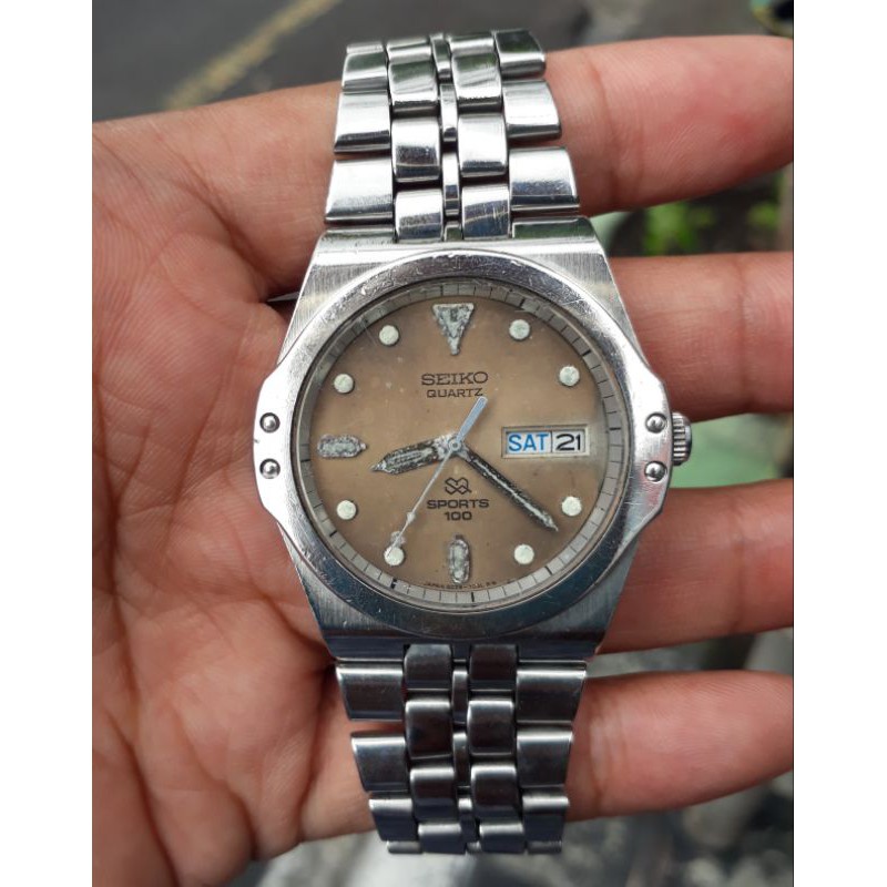 Jual Jam Tangan Seiko Quartz Original SQ 100 Vintage Indonesia|Shopee  Indonesia