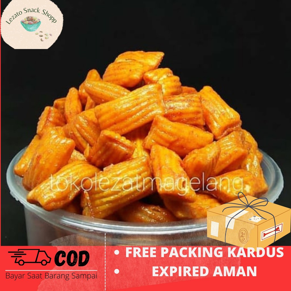 Kue Pangpang  Pedas Kiloan / 250gr / Kue Bantal / Pangpang Pedas / Pangpang Snack Jajanan Jadul