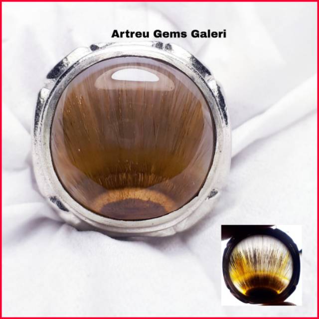 Batu Akik Cendana Serat Emas Unik Antik LIMITED EDITION. Batu kecubung rambut bacan doko kalimaya