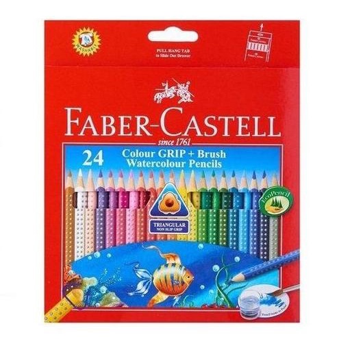 

Faber-Castell Colour Grip Watercolour Pencils 24L (FSC) 116243