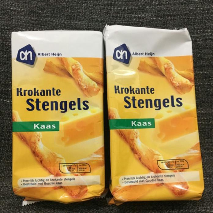 

ALBERT HEIJN KROKANTE STENGELS KAAS SNACK KUE KERING KEJU IMPORT