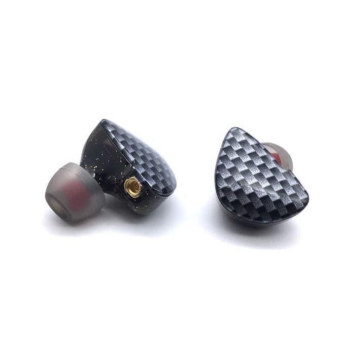 SENFER - UES - DUAL DRIVER - BA + DYNAMIC DRIVER - MMCX CONNECTOR -IEM - HITAM CARBON