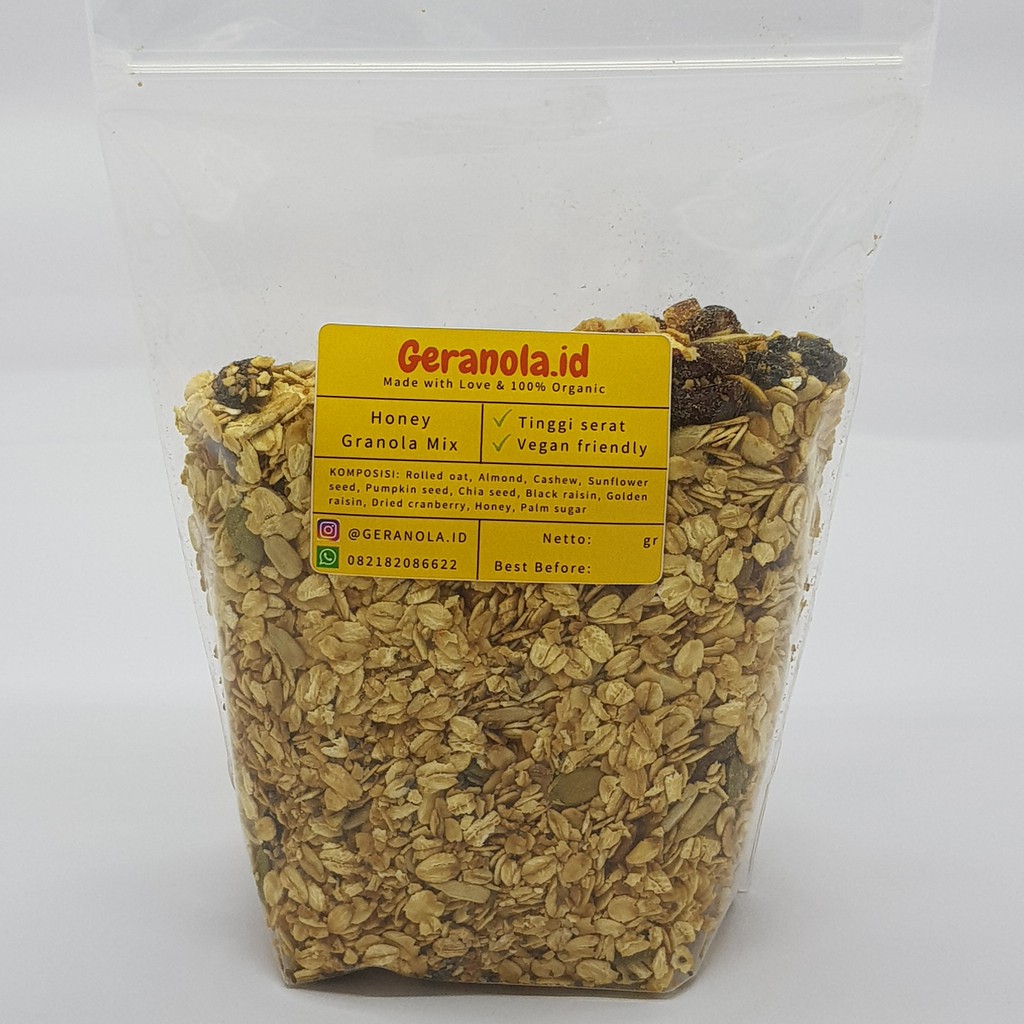 

Geranola.id - Honey Granola / 500 gram / SEREAL Diet SARAPAN SEHAT / PRAKTIS / 100% HALAL