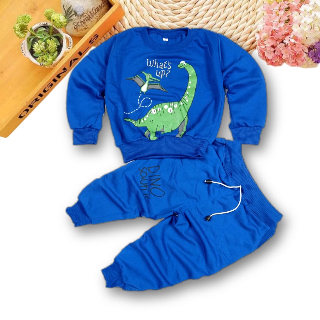 Baju Dinosaurus anak anak laki laki Setelan anak laki laki Setelan Sweater anak