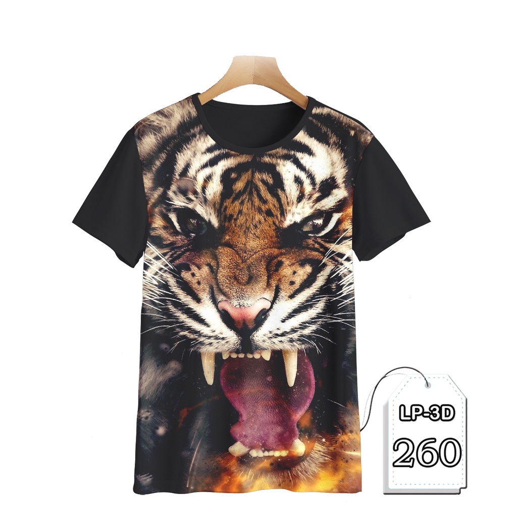 Kaos Anak Harimau Sumatera Kaos Harimau MAUNG Kaos 3D #LP3D-260