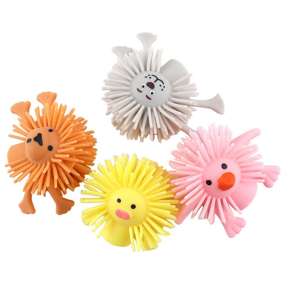 Lanfy Hand Puppets 4Pcs /Set Role Play Bercerita Prop Bermain Peran Mainan Bayi Bercerita Mainan Edukasi Kartun Hewan Keluarga