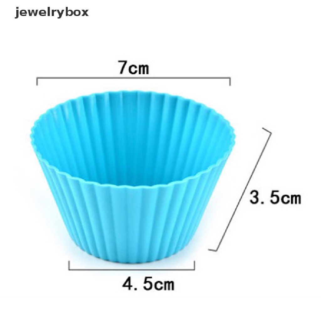 Cetakan Kue Muffin Cupcake Bentuk Bulat Bahan Silikon Untuk Dapur