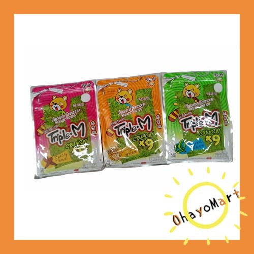 Triple M roasted seaweed - snack seaweed / original/ grilled squid/ spicy 45g