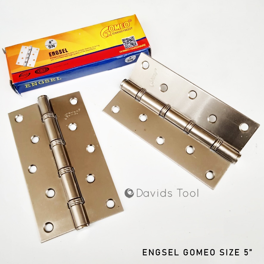 Gomeo Engsel Pintu Rumah Jendela Kamar Mandi Kayu Esel Ensel Tebal 5 Inch Besi