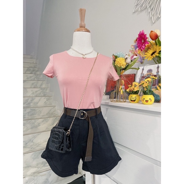 croptop amora  polos wanita import.kaos pendek korean import .crop murah spandek halus ,croptop murah