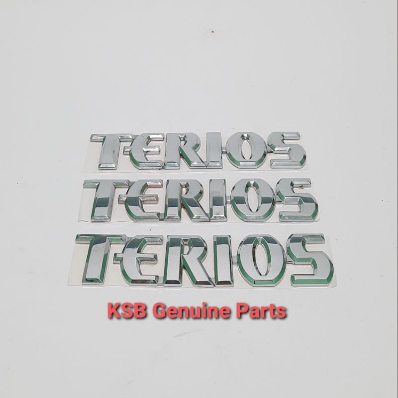 Emblem Logo Tulisan Terios Daihatsu Di Pintu Bagasi Original Asli