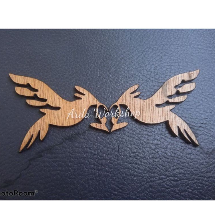 Burung Merpati Hiasan Mahar Custom, Hiasan Mahar Rustic Burung Scrapbook / Burung Mahar Hiasan Rusti