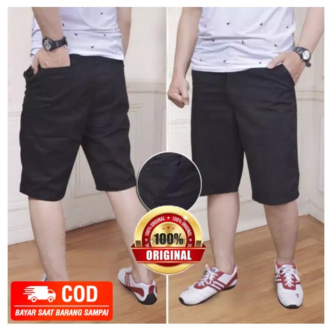 Celana Chino Jumbo Pendek Premium No Ciut Kerut Celana Chino Big size