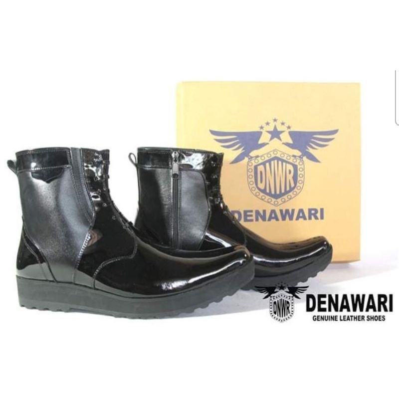 SEPATU DENAWARI PDH POLKI TINGGI FLAT