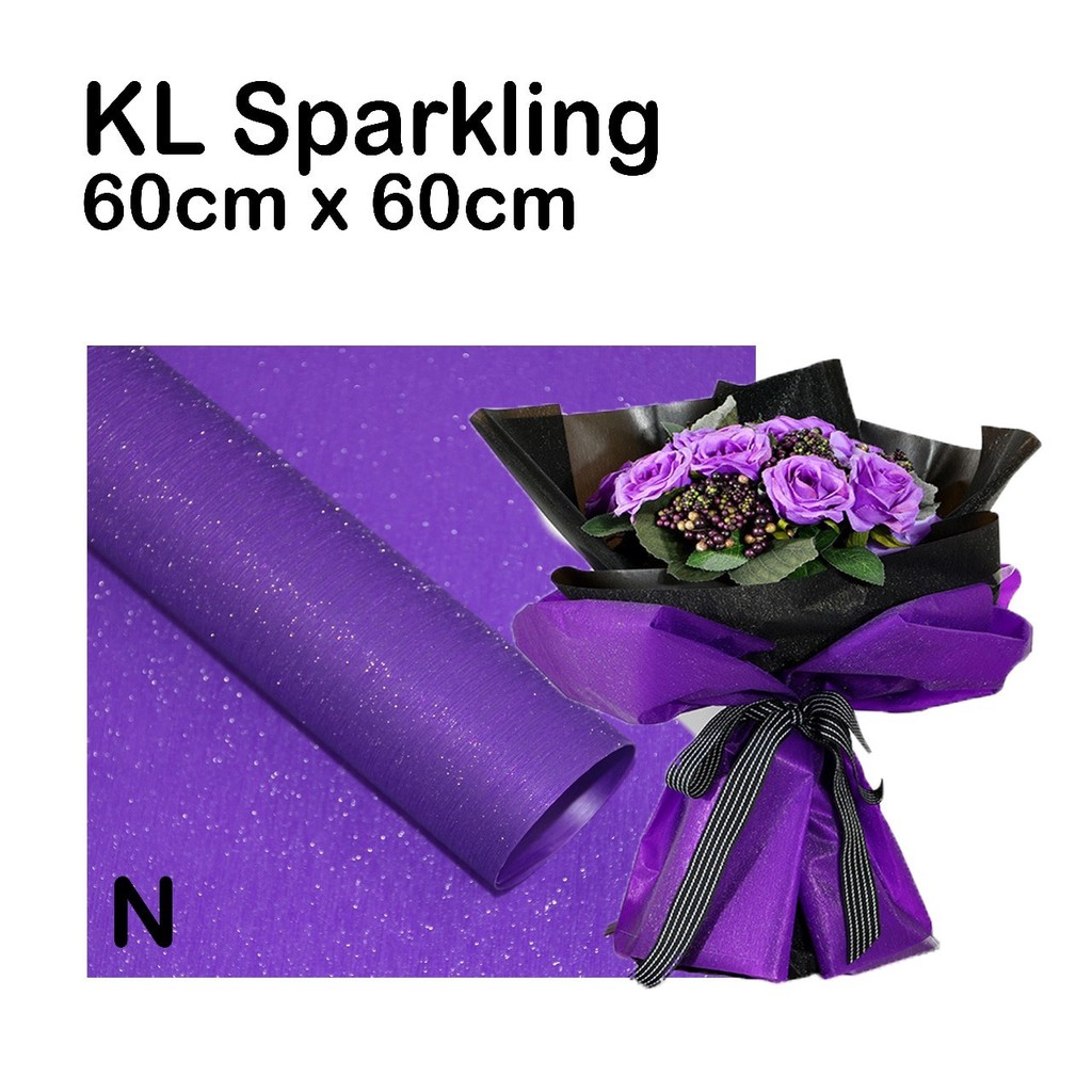 

FRESH KL Sparkling Wrapping Bunga Kertas Bunga Murah 20 lembar ISTIMEWA