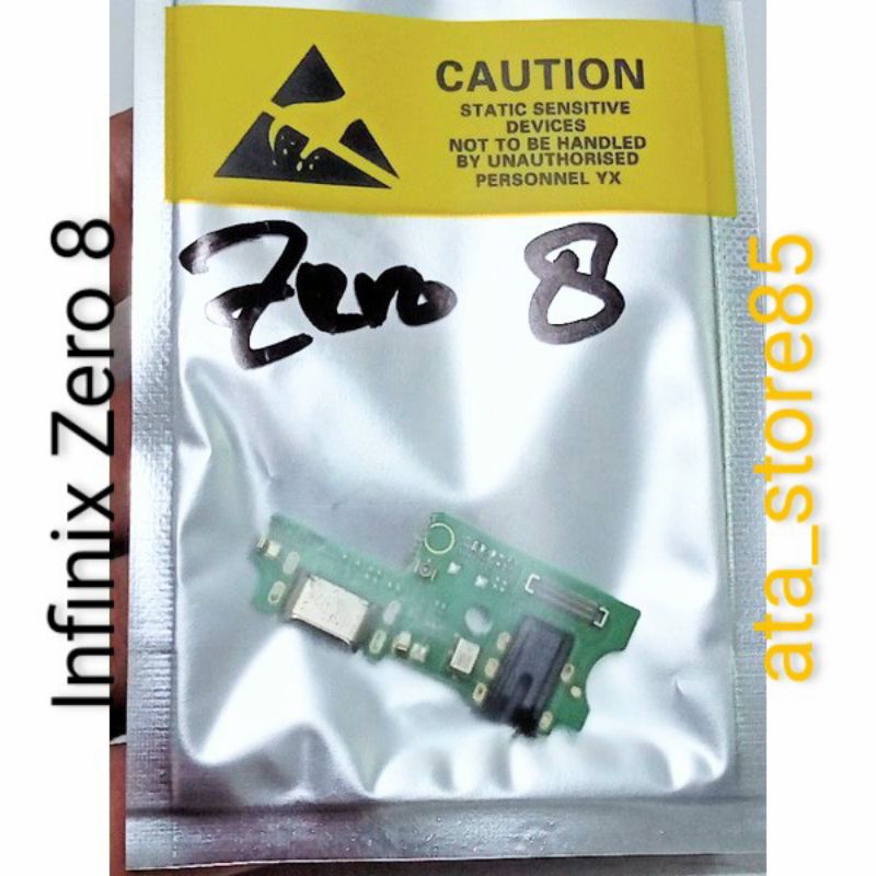 Papan Charger Infinix Zero 8 PCB UI+Mic Connector Charger Board Konektor Cas Flexible Flexibel Carger Original